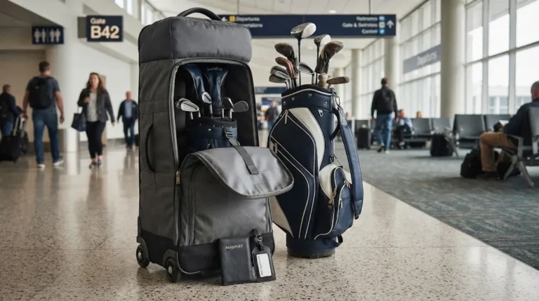 Partage Golf Travel Bag with wheels for transporting golf clubs