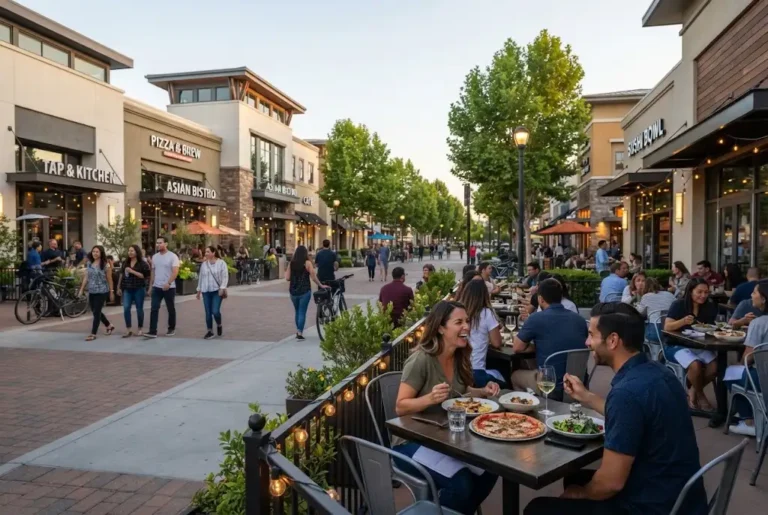 Rivermark Santa Clara restaurants and dining area