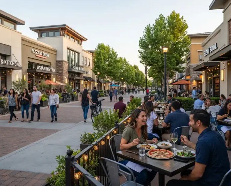 Rivermark Santa Clara restaurants and dining area