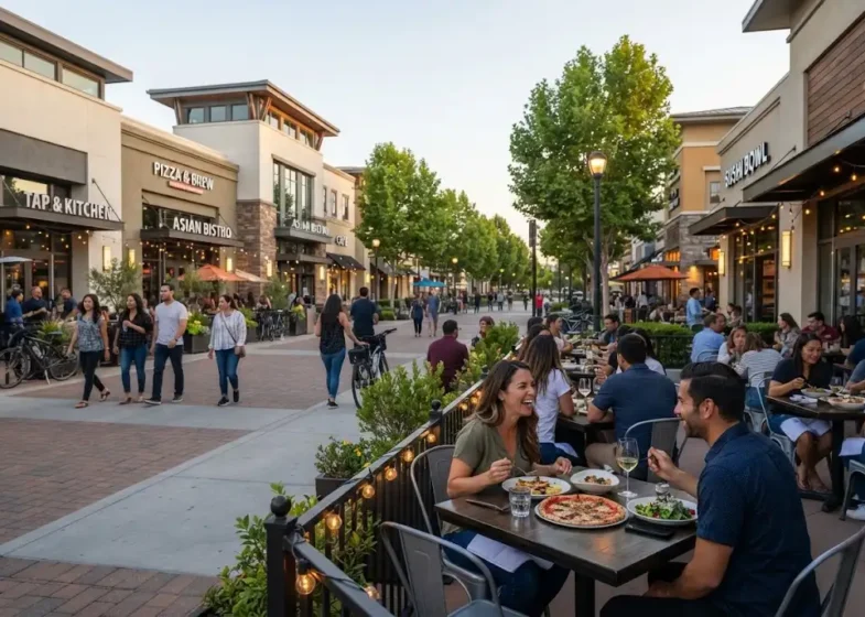 Rivermark Santa Clara restaurants and dining area